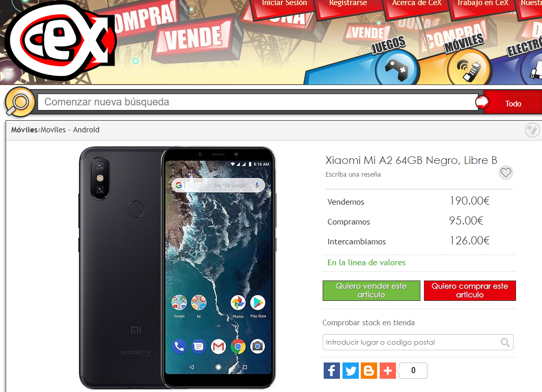 Mi A2 CEX