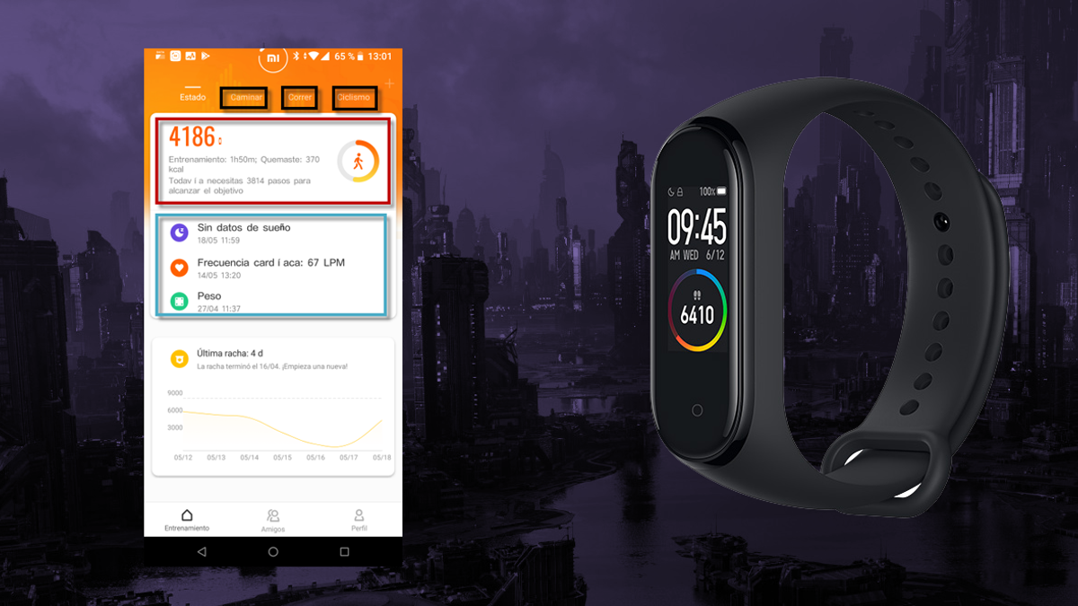 He probado la Xiaomi Mi Band 7 para comprobar su autonomía, pero he dejado  de usarla