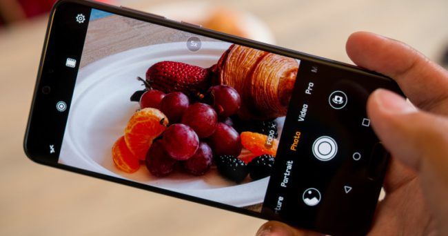 reconocimiento comida huawei p20