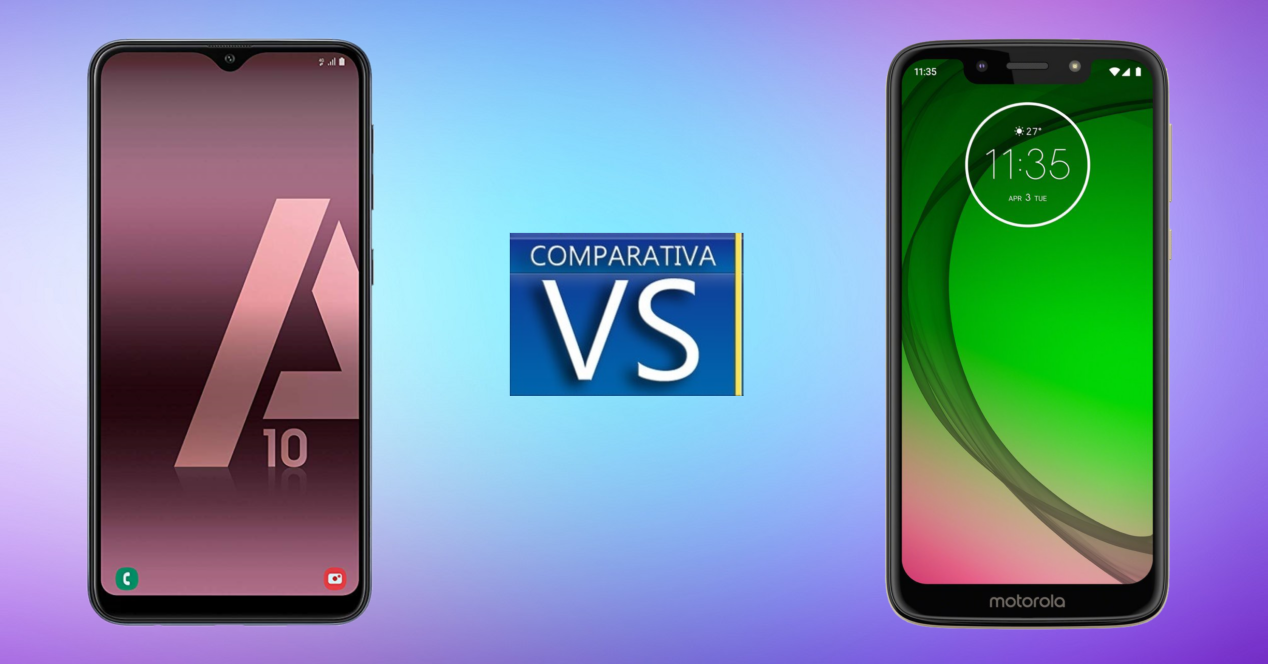 Comparativa Samsung Galaxy A10 vs Moto G7 Play