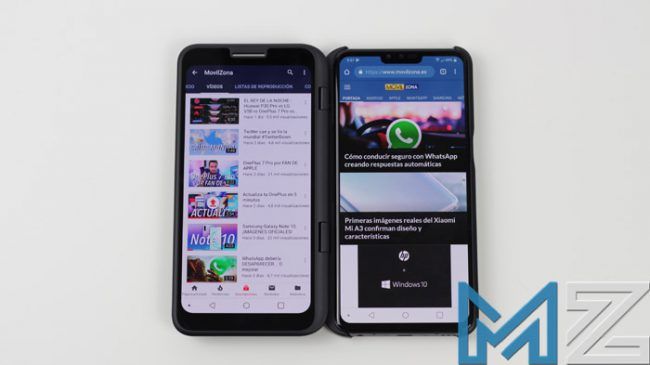 Uso doble pantalla LG V50 ThinQ 5G