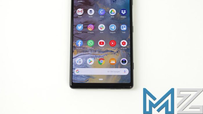 Marco inferior del Sony Xperia 1