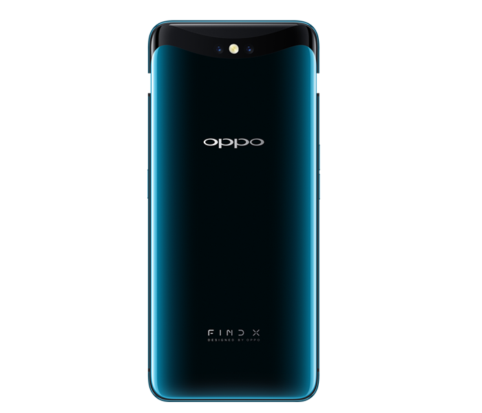 Oppo Find X parte trasera y color verde