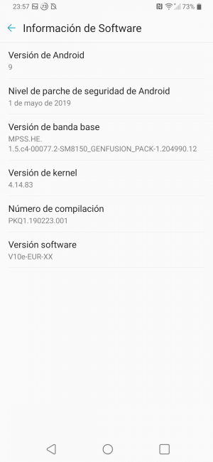 Software LG V50 ThinQ 5G