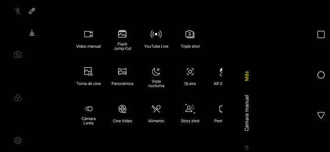 Modos adicionales LG V50 ThinQ 5G