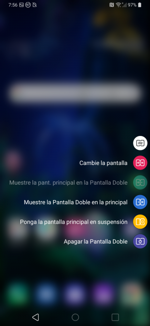 Funciones doble pantalla LG V50 ThinQ 5G