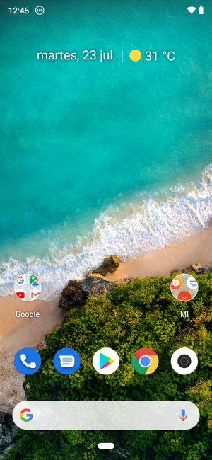 Escritorio del Xiaomi Mi A3