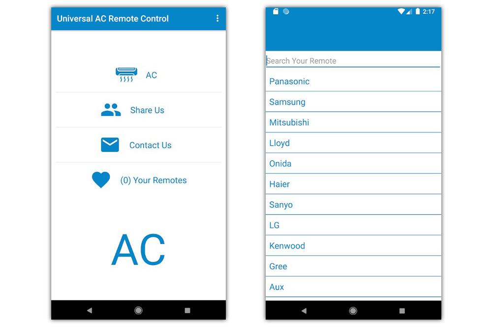 app móvil Remote AC universal