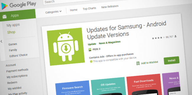 actualizaciones samsung