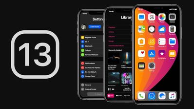 iOs 13 fondo negro