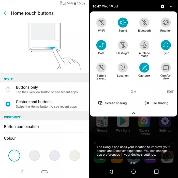 Android 9 para el LG G6