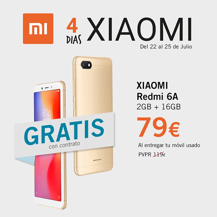 Xioami Redmi 6A de oferta en phone house