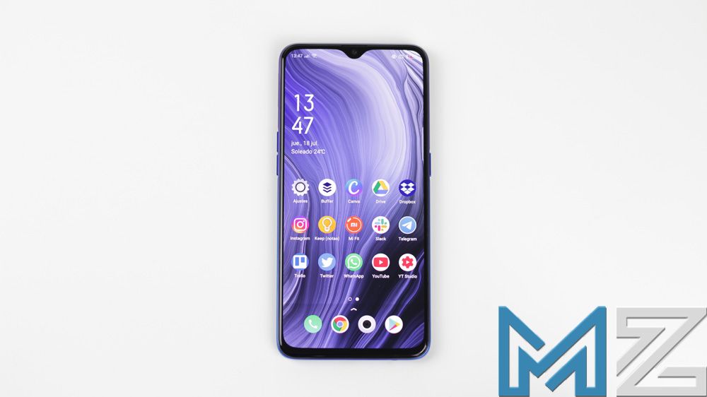 Imagen frontal del Oppo Reno Z