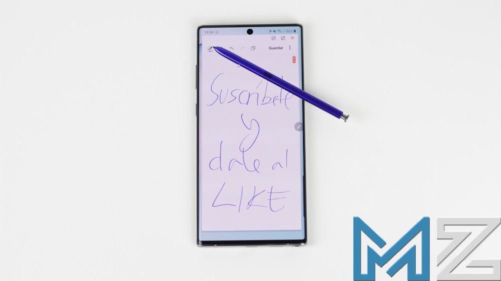 S Pen en pantalla del Samsung Galaxy Note 10 Plus