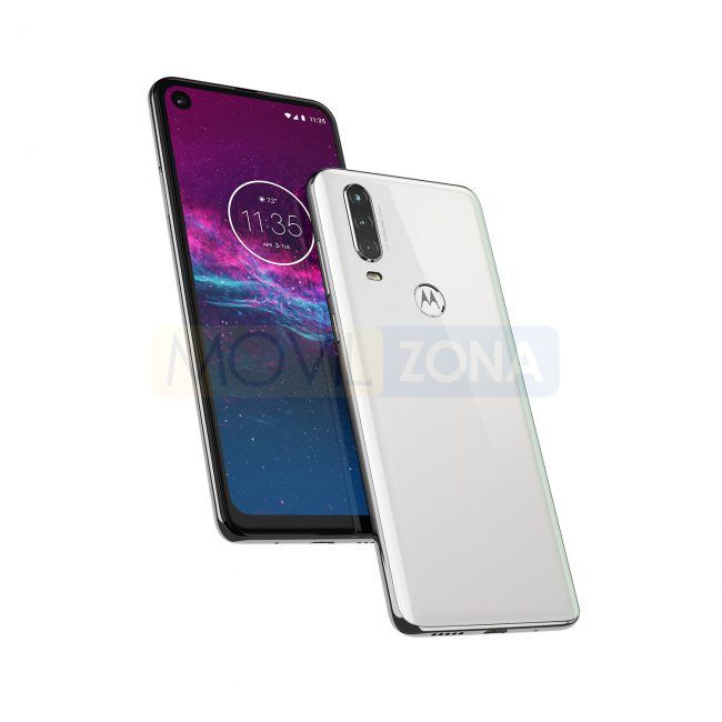 Motorola One Action blanco y negro