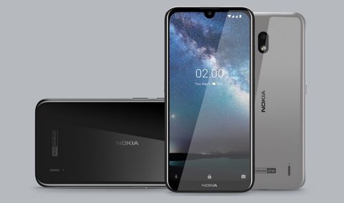Nokia 2.2 frontal trasera y tumbado