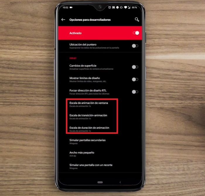 OnePlus 7 Pro animaciones Android