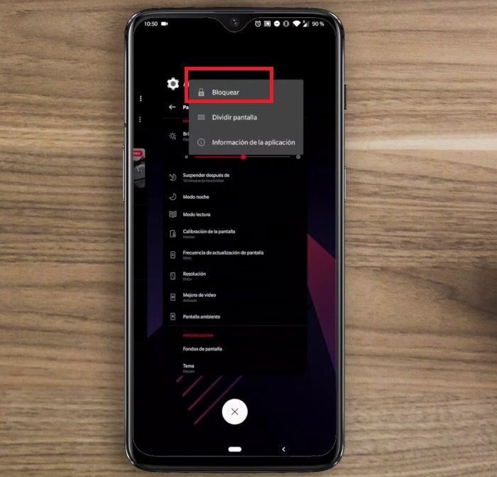 OnePlus 7 Pro bloquear multitarea