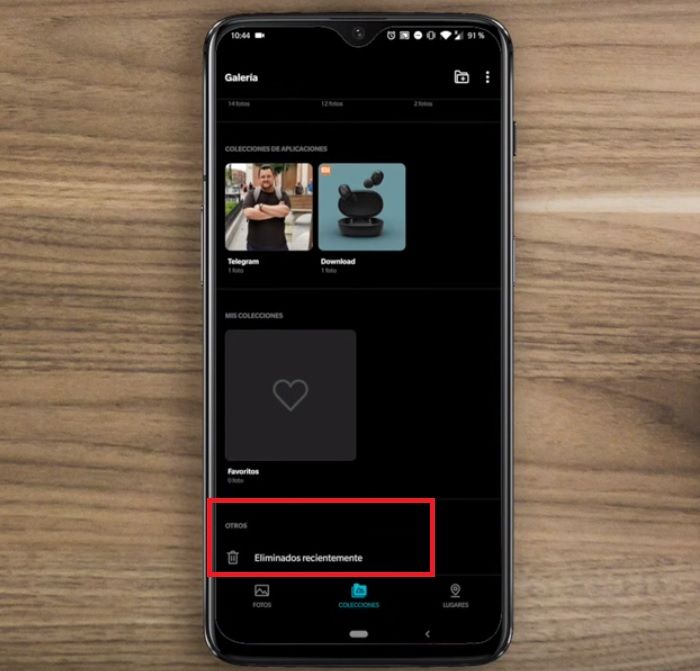 OnePlus 7 Pro eliminados galeria