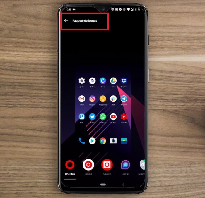 OnePlus 7 Pro paquete de iconos