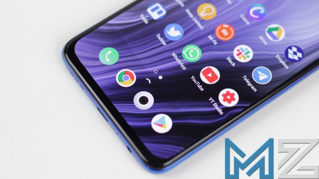 Pantalla inferior del Oppo Reno Z