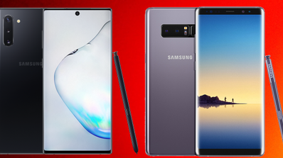 Samsung Galaxy Note 10 y Samsung Galaxy Note 8