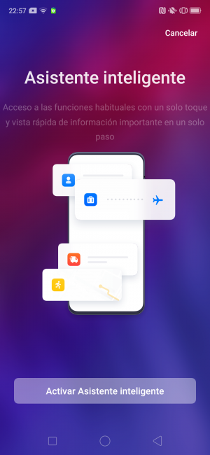 Asistente del Oppo Reno Z