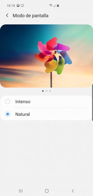 Colores pantalla Samsung Galaxy S10 5G