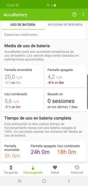 Consumos del Samsung Galaxy S10 5G