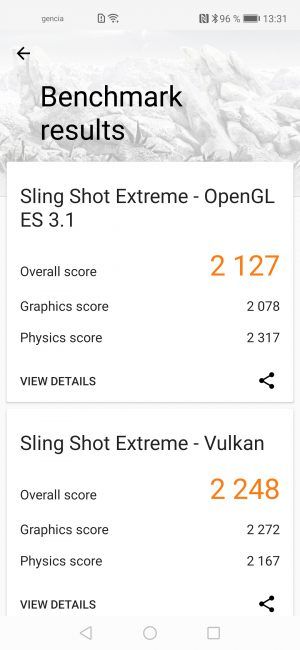 Resultado 3D Mark Honor 20 Pro