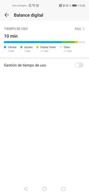 Almacenamiento en el Honor 20 Pro