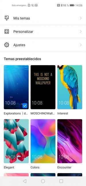 Temas del Honor 20 Pro