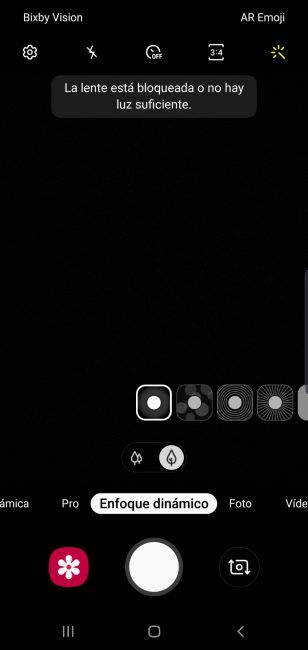 Opciones app cámara Samsung Galaxy Note 10 Plus