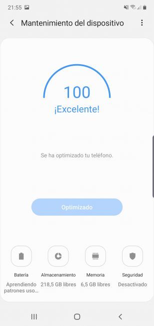 Estado del Samsung Galaxy Note 10 Plus