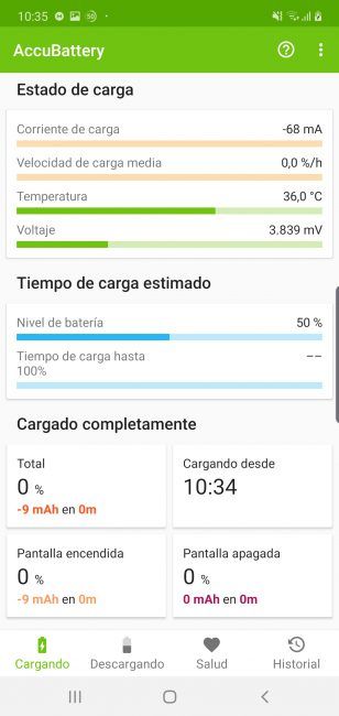 Datos batería Samsung Galaxy Note 10 Plus