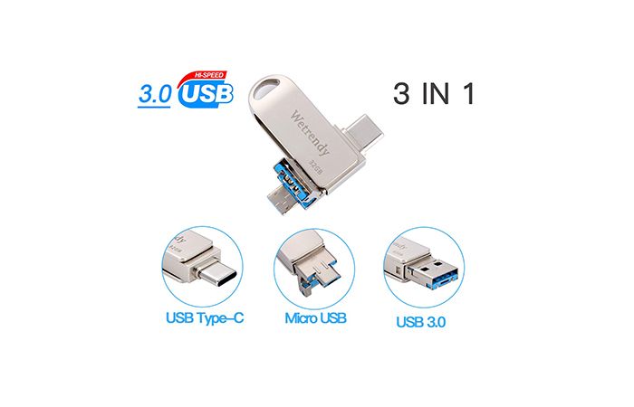 Pendrive Wetendry 3 en 1