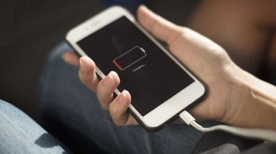 Conectando por cable un iPhone sin batería