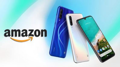 Xiaomi Mi A3 en colores azul y blanco