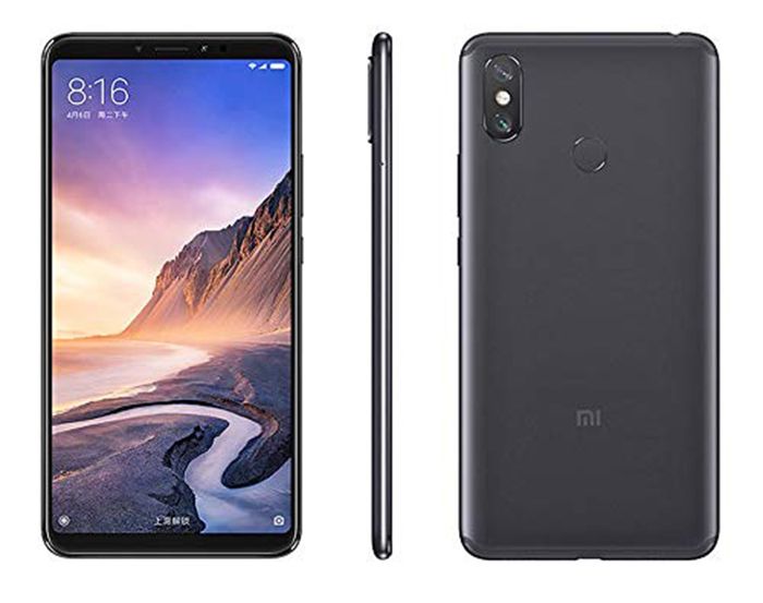 Frontal, lateral y parte trasera del Xiaomi Mi Max 3