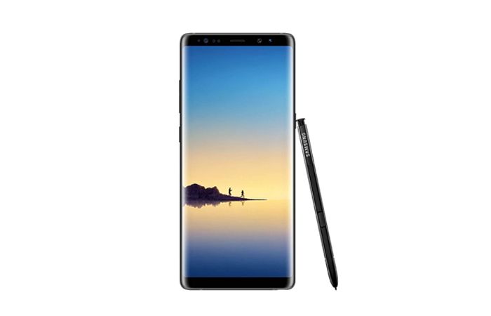 Frontal Samsung Galaxy Note 8 con S-Pen
