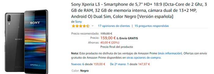 comprar el Sony Xperia L3