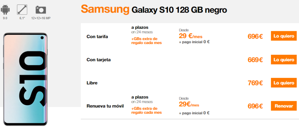 Galaxy S10 con Orange 02