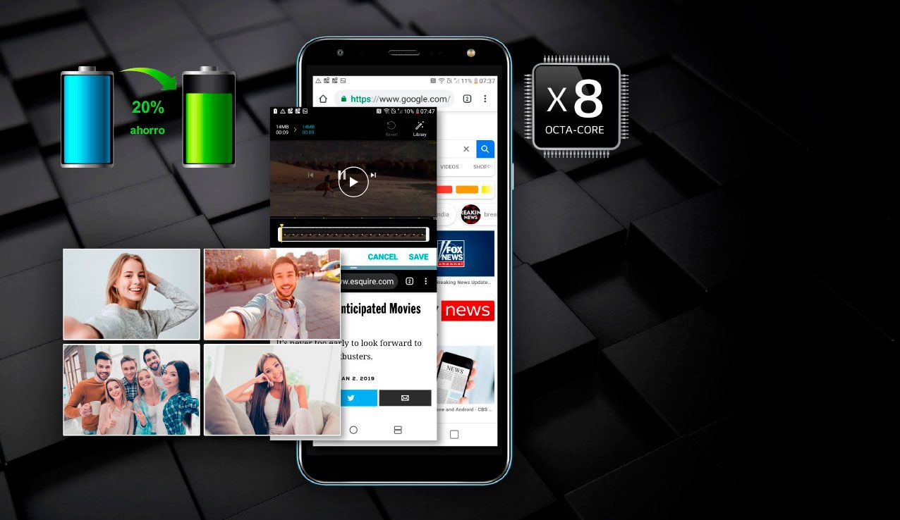 LG K40 batería modos de ahorro