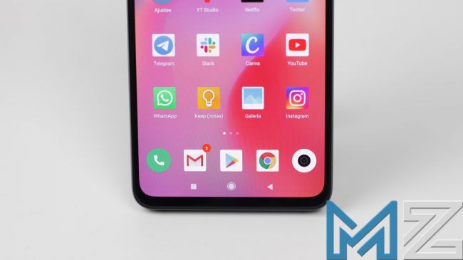 Inferior de la pantalla del Xiaomi Mi Mix 3 5G