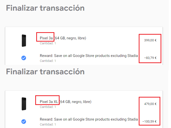 Pixel 3a con descuento