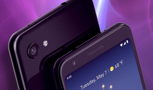 Pixel 3a fondo morado