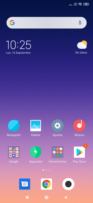 Escritorio del teléfono Xiaomi Mi Mix 3 5G