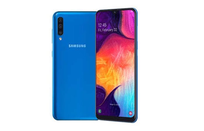 Frontal y trasera Samsung Galaxy A50