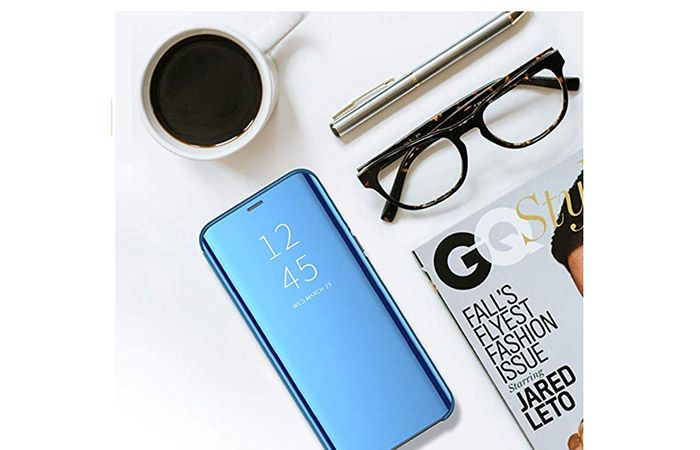 Galaxy S10 con funda tipo espejo