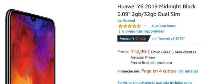 comprar el Huawei Y6 de 2019